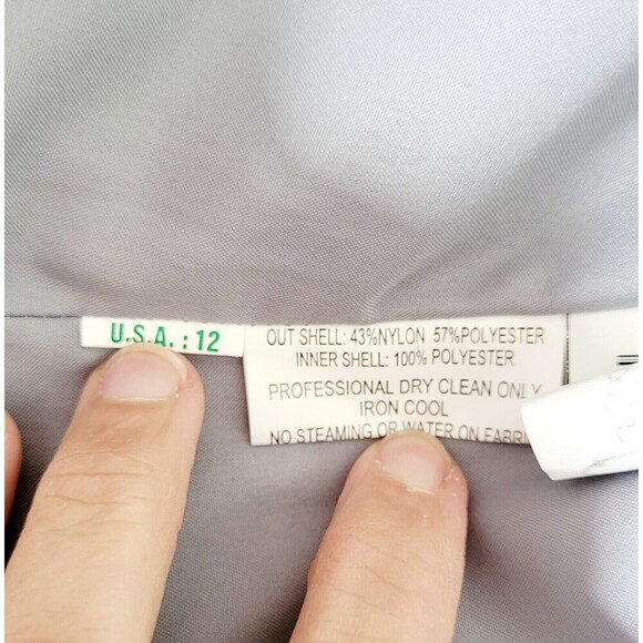 JADE COUTURE GRAY LACE Women Sheath Dress FORMAL MOTHER OF BRIDE SLEEVELESS 12 - Picture 10 of 11